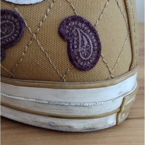 Converse Chuck Taylor 70 High Crafted Patches Sneakers Shoes Burnt Honey M10 W12 - Picture 10 of 11